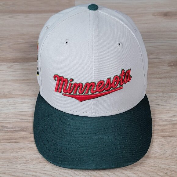 Minnesota Twins New Era 59Fifty Hat Cap Fitted Mens 7 1/8 White Target‎ Field - Picture 2 of 9